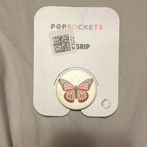 PopSocket Silver Grip with White Accents